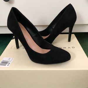 Lauren Conrad Black Suede Heels